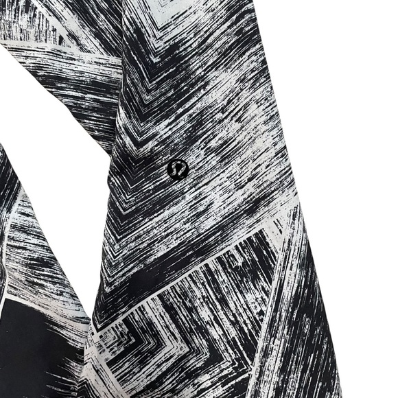 Lululemon Namaskar Pant II Heat Wave Black White Lightweight Travel Size 4 - Picture 6 of 8